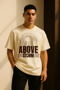 Above Storm Premium Drop Shoulder Premium T-Shirt