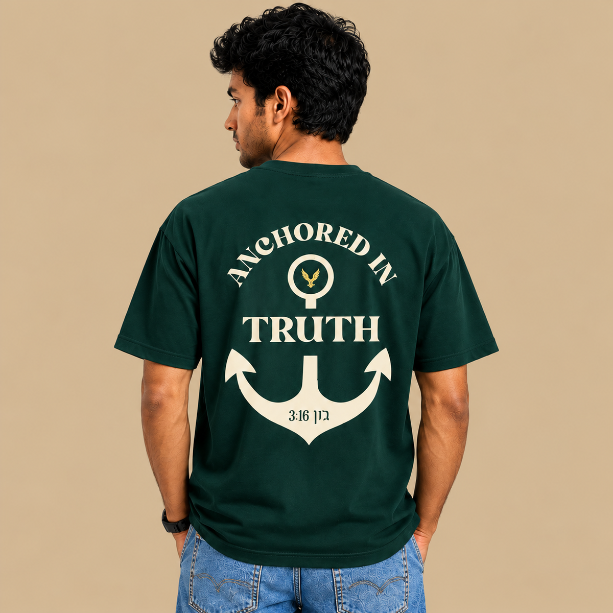 Anchored In Truth Premium Drop Shoulder T-Shirt