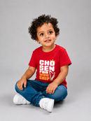 Chosen For Worship Kid's Unisex Red Cotton Round Neck T-Shirt