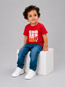 Chosen For Worship Kid's Unisex Red Cotton Round Neck T-Shirt
