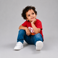Chosen For Worship Kid's Unisex Red Cotton Round Neck T-Shirt