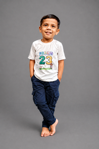 Psalm 23 Kid's Unisex White Cotton Round Neck T-Shirt