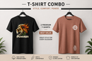 Kavod Lifestyle India Tricolor Power Lion & Chosen Premium T-Shirt Combo