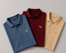 Kavod Lifestyle Men’s Combo Pack of 3 Premium Polo T-Shirts | Beige, Maroon & Blue
