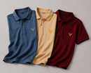 Kavod Lifestyle Men’s Combo Pack of 3 Premium Polo T-Shirts | Beige, Maroon & Blue