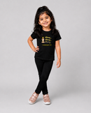 Jesus 100%  Kid's Unisex Black Cotton Round Neck T-Shirt