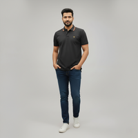 Kavod Men's Premium POLO T-SHIRT Black Color