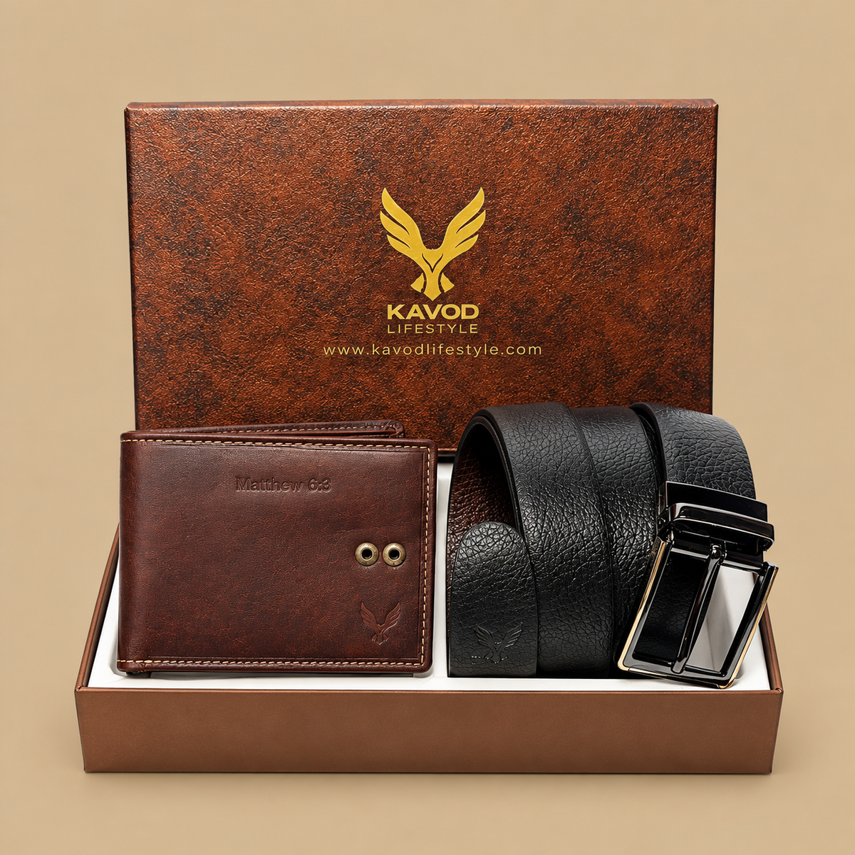 Perfect Gifting Combo Box Leather Belt & Wallet