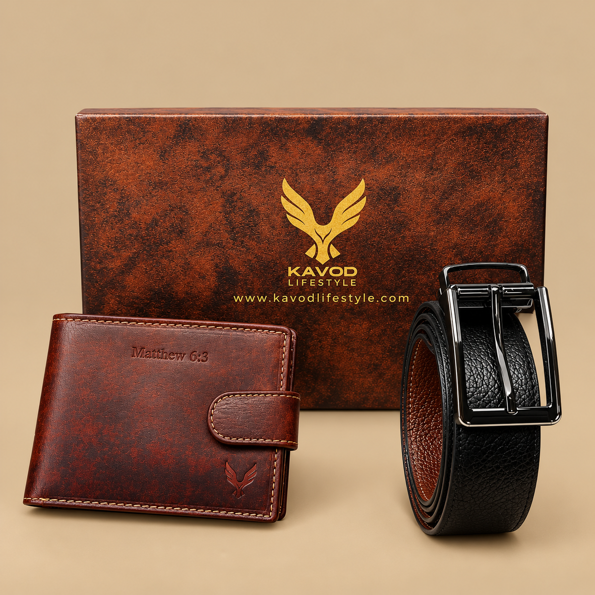 Perfect Gifting Combo Box Leather Belt & Wallet