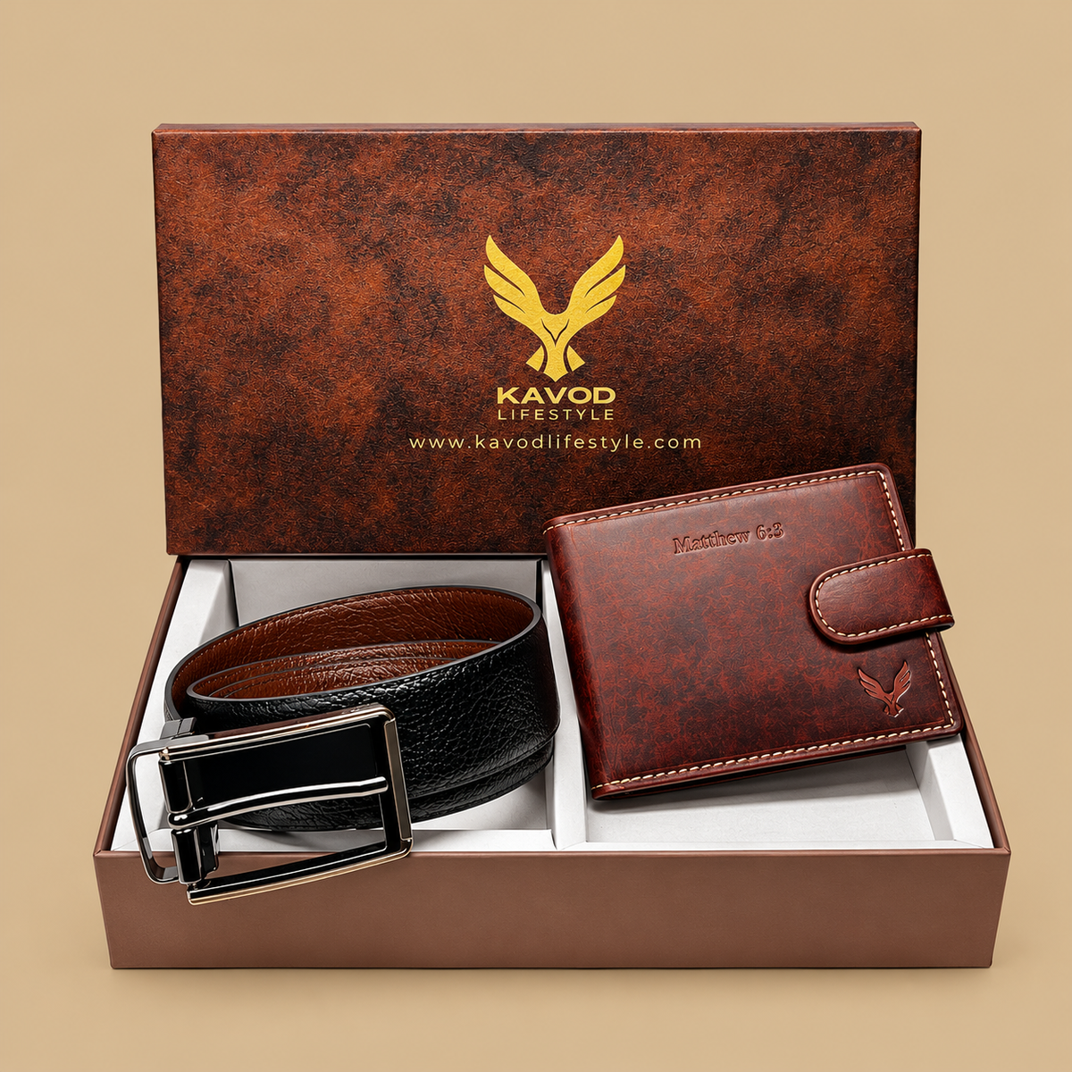 Perfect Gifting Combo Box Leather Belt & Wallet