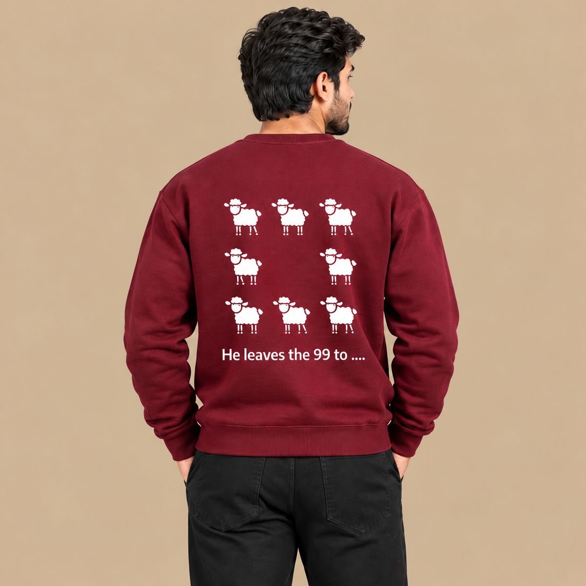 Sheep99 Maroon Sweatshirt