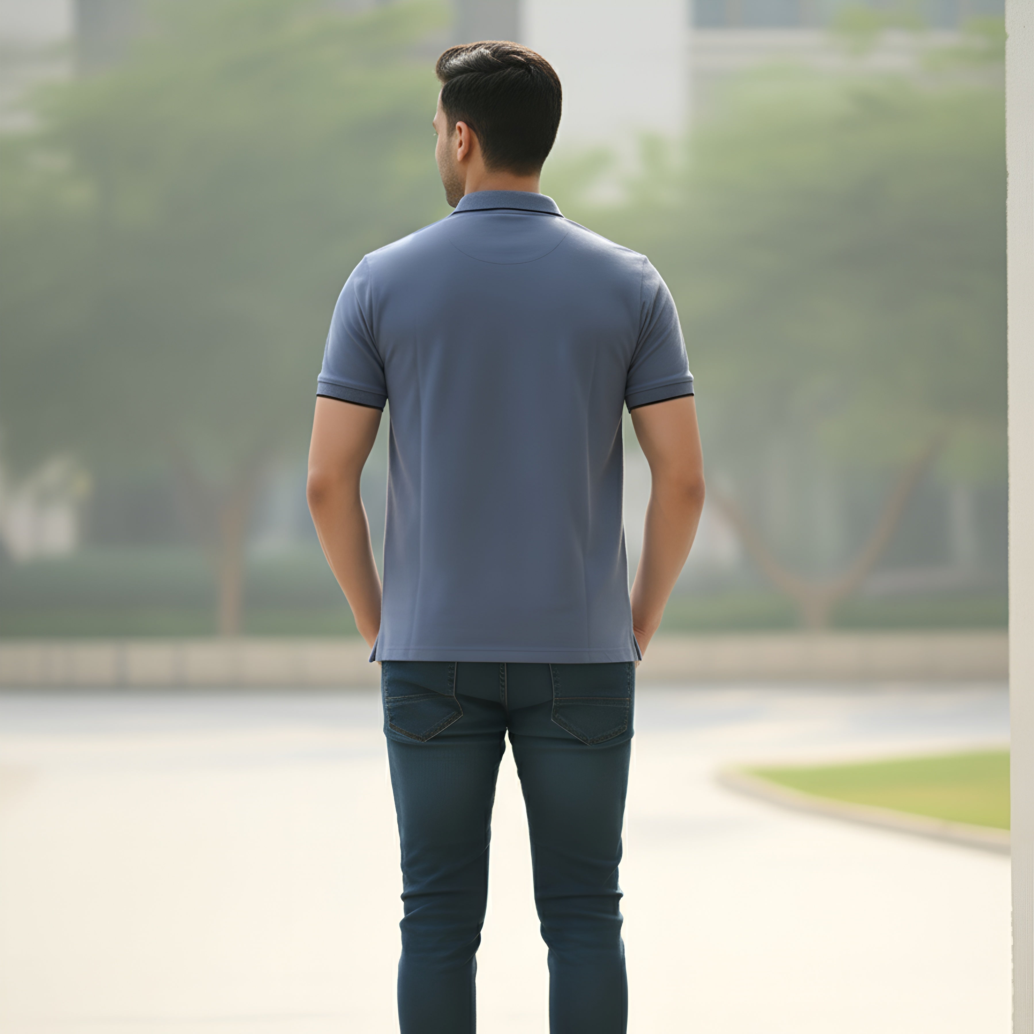 Kavod Men's Premium POLO T-SHIRT Blue Color