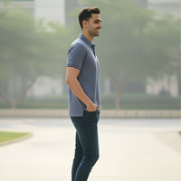 Kavod Men's Premium POLO T-SHIRT Blue Color