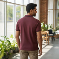 Kavod Men's Premium POLO T-SHIRT Maroon Color