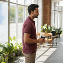 Kavod Men's Premium POLO T-SHIRT Maroon Color