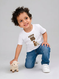 Psalm 95 Kids Unisex White Cotton Round Neck T-Shirt