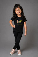 Jesus 100%  Kid's Unisex Black Cotton Round Neck T-Shirt