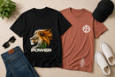 Kavod Lifestyle India Tricolor Power Lion & Chosen Premium T-Shirt Combo