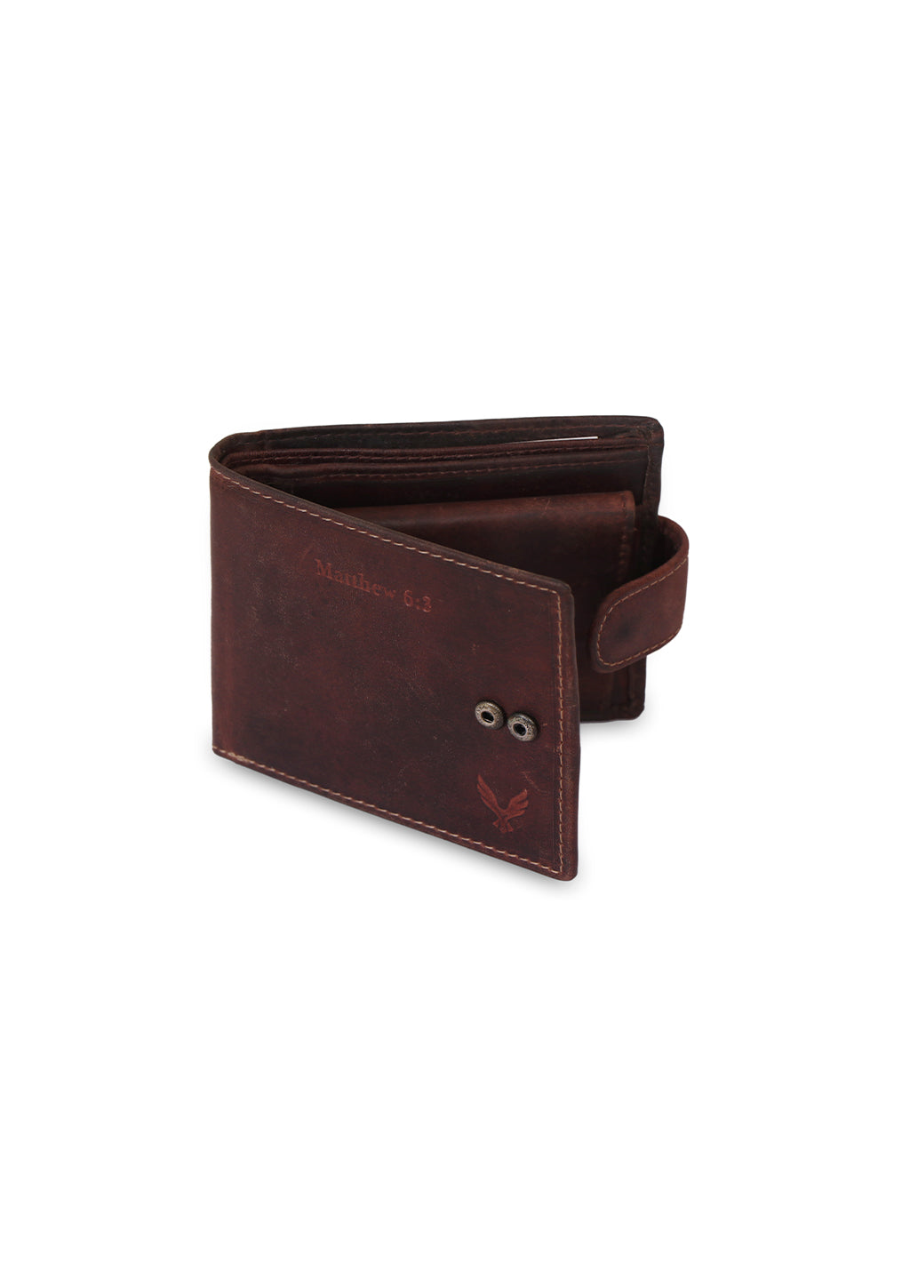 MATTHEW 6:3 PREMIUM LEATHER BIFOLD WALLET