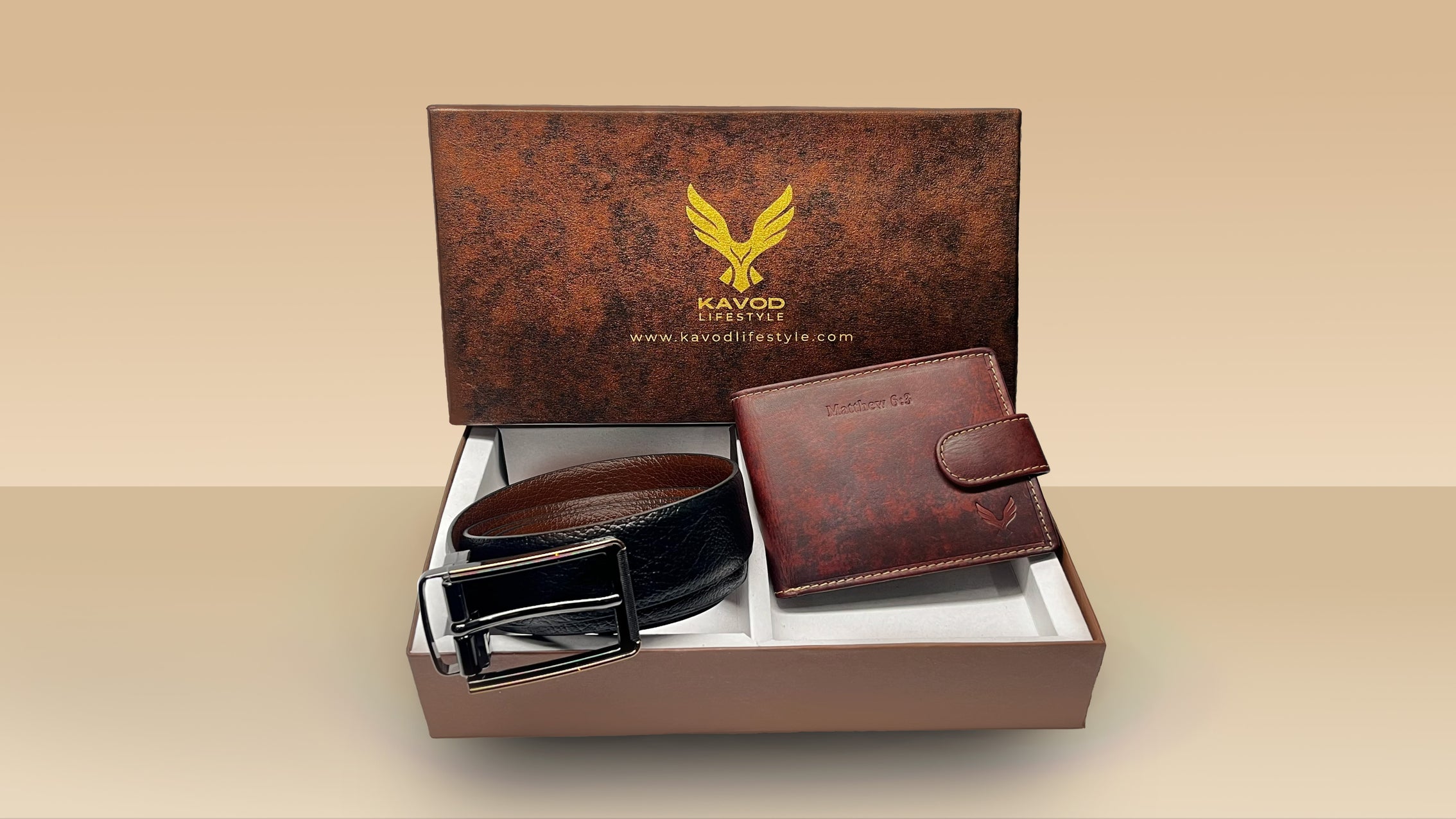 Perfect Gifting Combo Box Leather Belt & Wallet