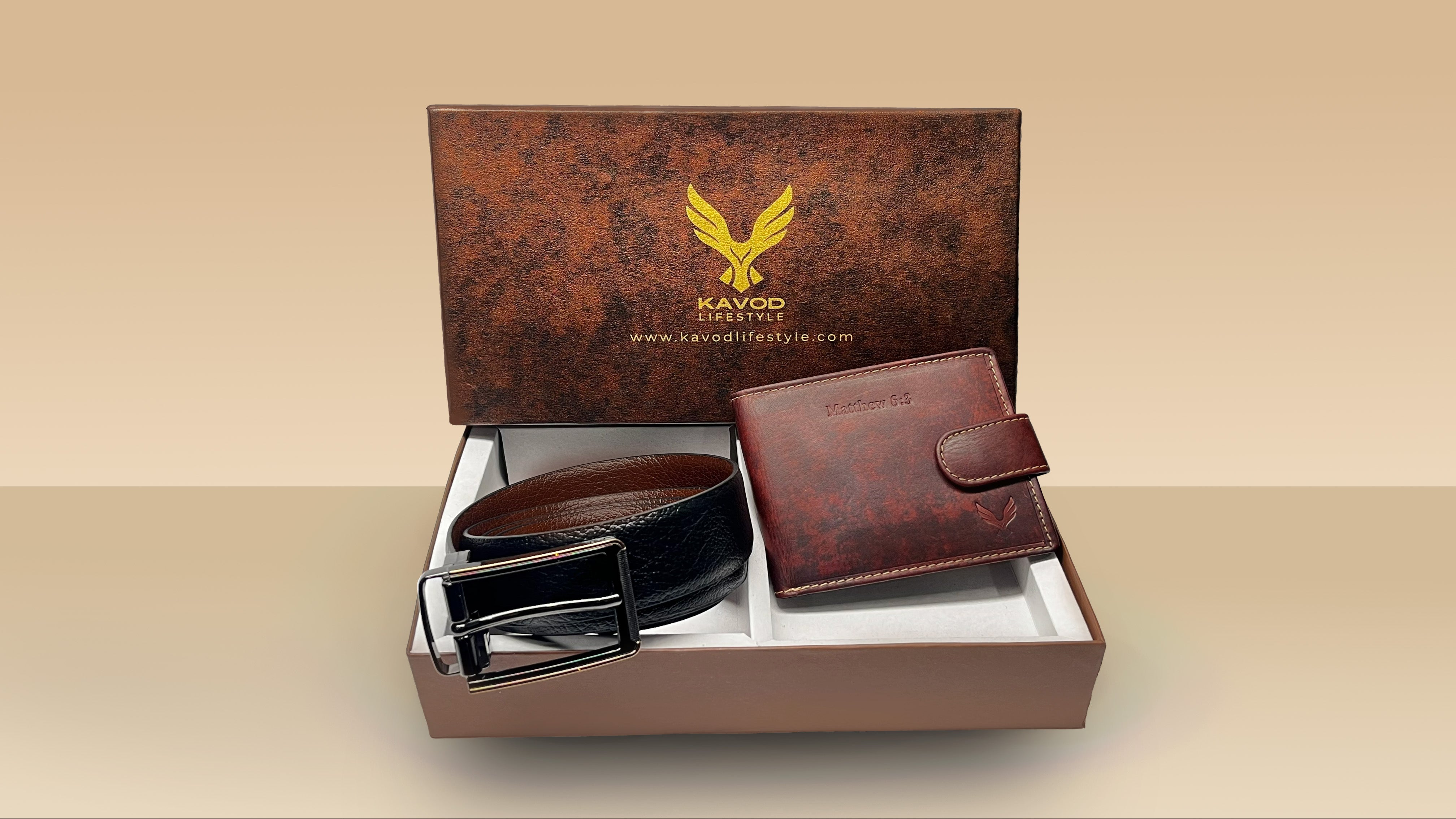 Perfect Gifting Combo Box Leather Belt & Wallet