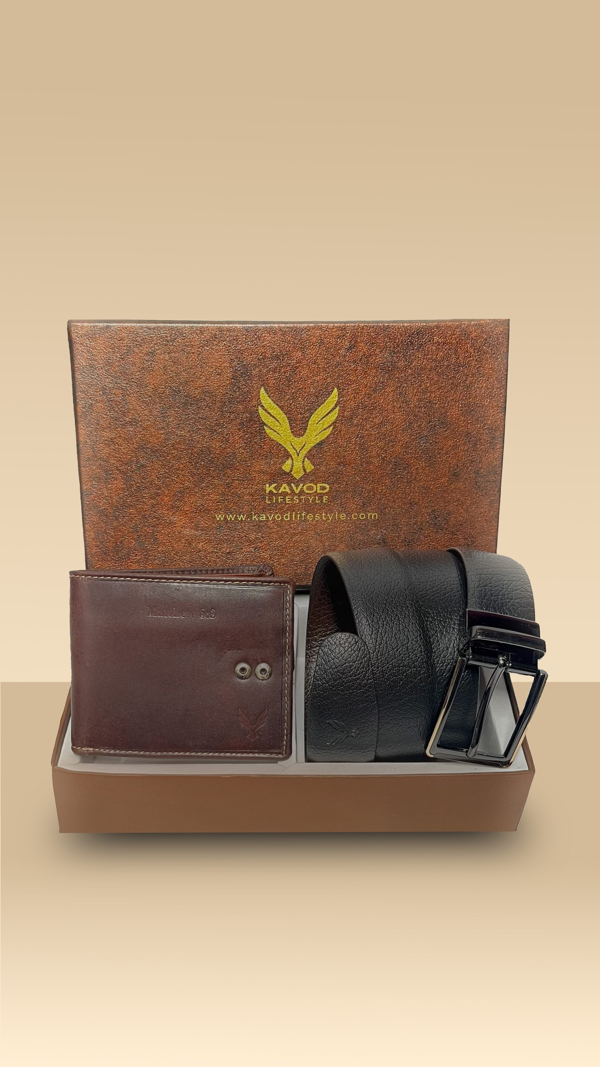 Perfect Gifting Combo Box Leather Belt & Wallet